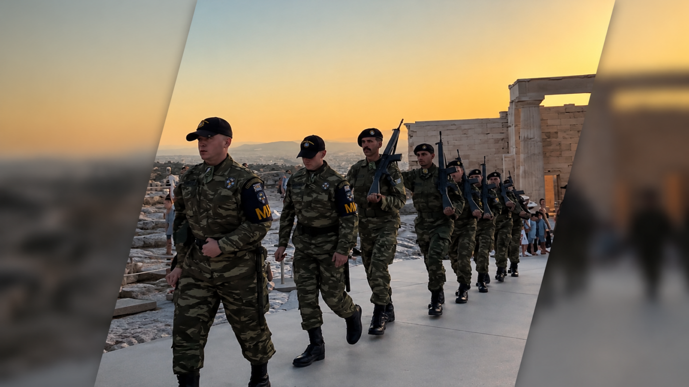 Ακρόπολη: Αντιδράσεις για το ασυντόνιστο στρατιωτικό άγημα στην υποστολή της σημαίας – «Στο νηπιαγωγείο καλύτερο βήμα κάναμε»