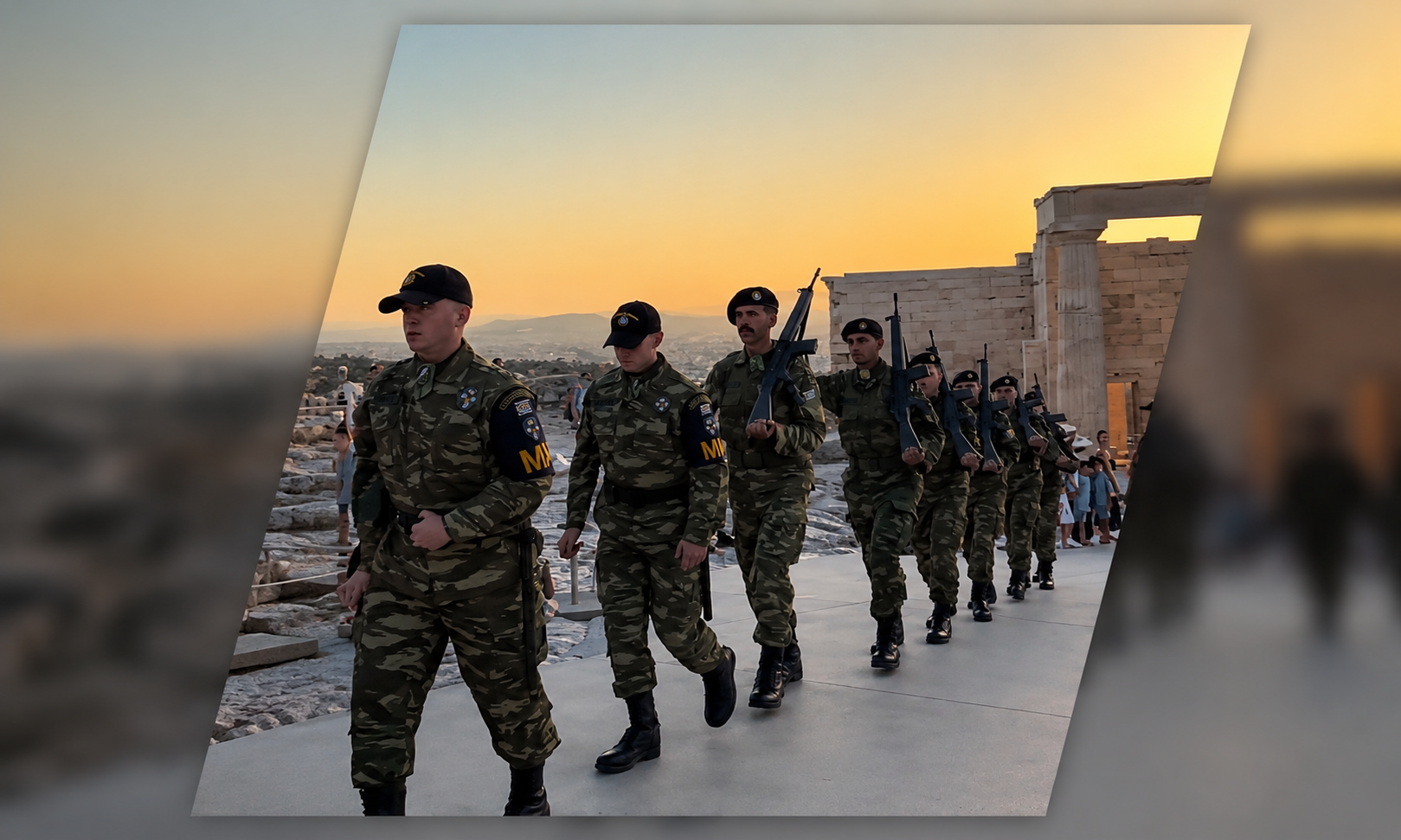 Ακρόπολη: Αντιδράσεις για το ασυντόνιστο στρατιωτικό άγημα στην υποστολή της σημαίας – «Στο νηπιαγωγείο καλύτερο βήμα κάναμε»