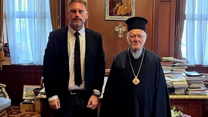 Ο Ανδρέας Στεργίου συναντήθηκε στο Φανάρι με τον Οικουμενικό Πατριάρχη κ.κ. Βαρθολομαίο