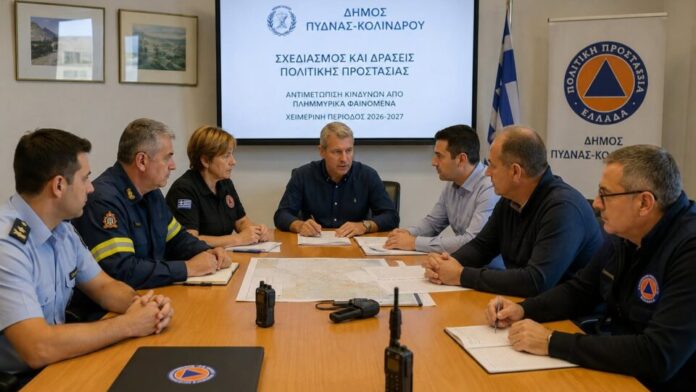 Το Συντονιστικό Όργανο Πολιτικής Προστασίας του Δ. Πύδνας-Κολινδρού συνεδριάζει