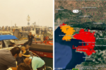 NASA εικόνα για την καταστροφή στη Βοιωτία – Κάηκαν 40.000 με 50.000 στρέμματα