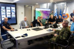 Κυριάκος Μητσοτάκης και Κωνσταντίνος Τασούλας στο Συντονιστικό Κέντρο Πολιτικής Προστασίας