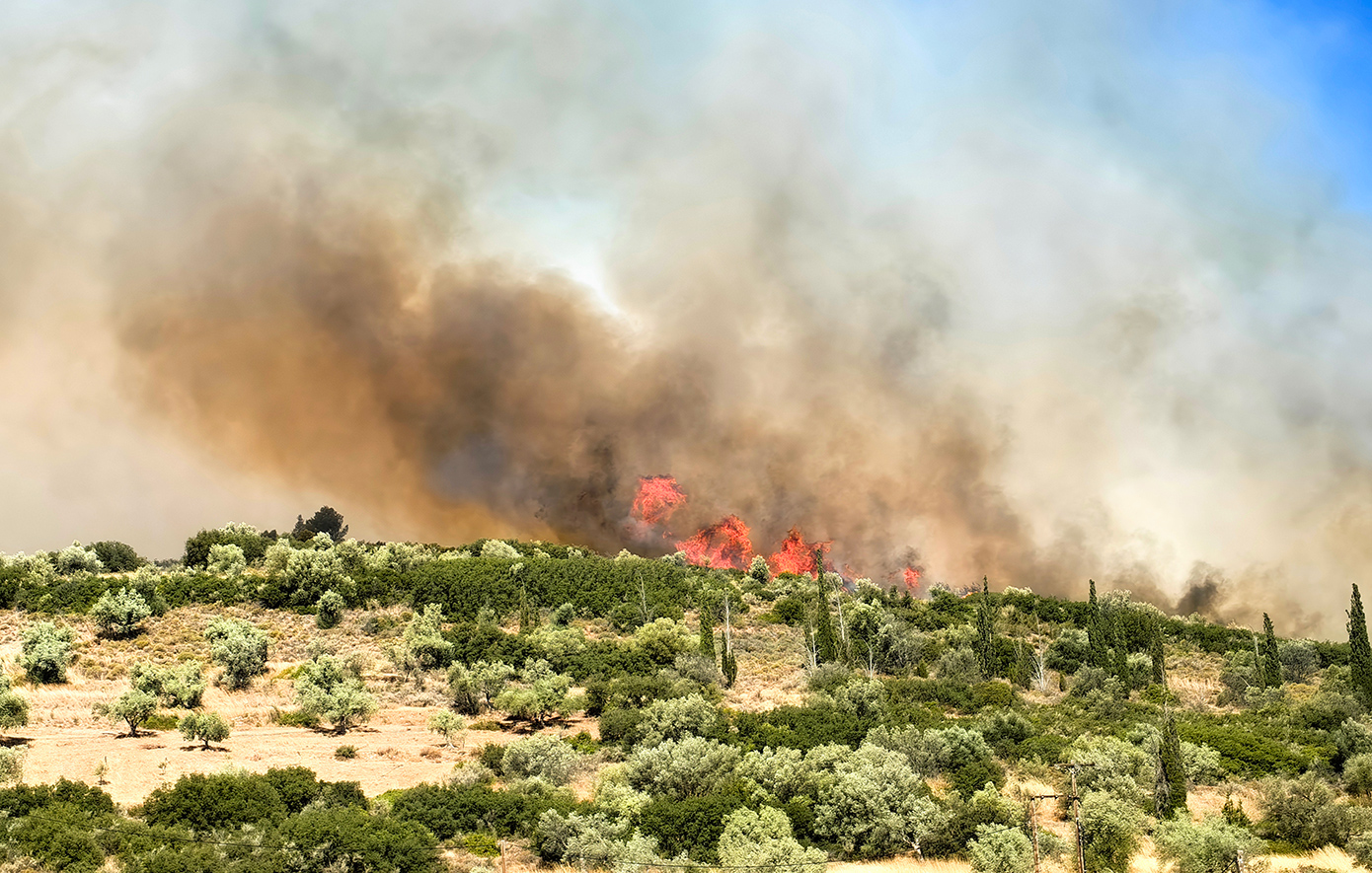 Πολύ υψηλός κίνδυνος πυρκαγιάς σε Αττική, Εύβοια, Χίο και Ψαρά την Τρίτη 04/08