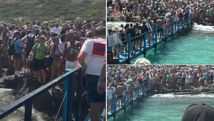 Μπάλος: Viral βίντεο με τεράστια ουρά τουριστών για το πλοίο – 892.000 προβολές σε δύο ημέρες