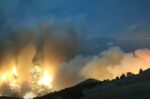 Η φωτιά στον Κιθαιρώνα μέσα από ένα timelapse