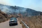 Η πυρκαγιά στα Σήμαντρα Πολυγύρου στη Χαλκιδική χωρίς ενεργό μέτωπο