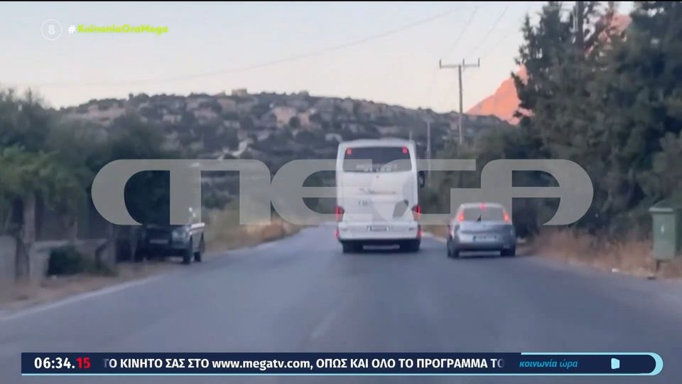 Βίντεο – ντοκουμέντο: λεωφορείο κάνει προσπέραση σε Ι.Χ. στην Κρήτη