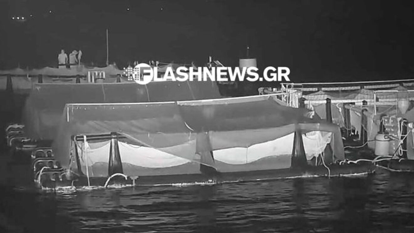 Ιχθυοκαλλιέργεια στη Σούδα: Βίντεο από την επιδρομή για εκατοντάδες κιλά ψάρια – Βλέπουν το Λιμενικό και φεύγουν