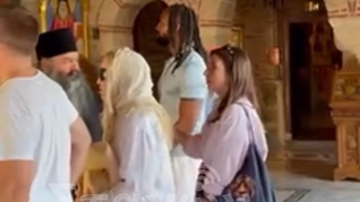 Μαντόνα στα Μετέωρα: Οι εικόνες από την Ιερά Μονή Βαρλαάμ