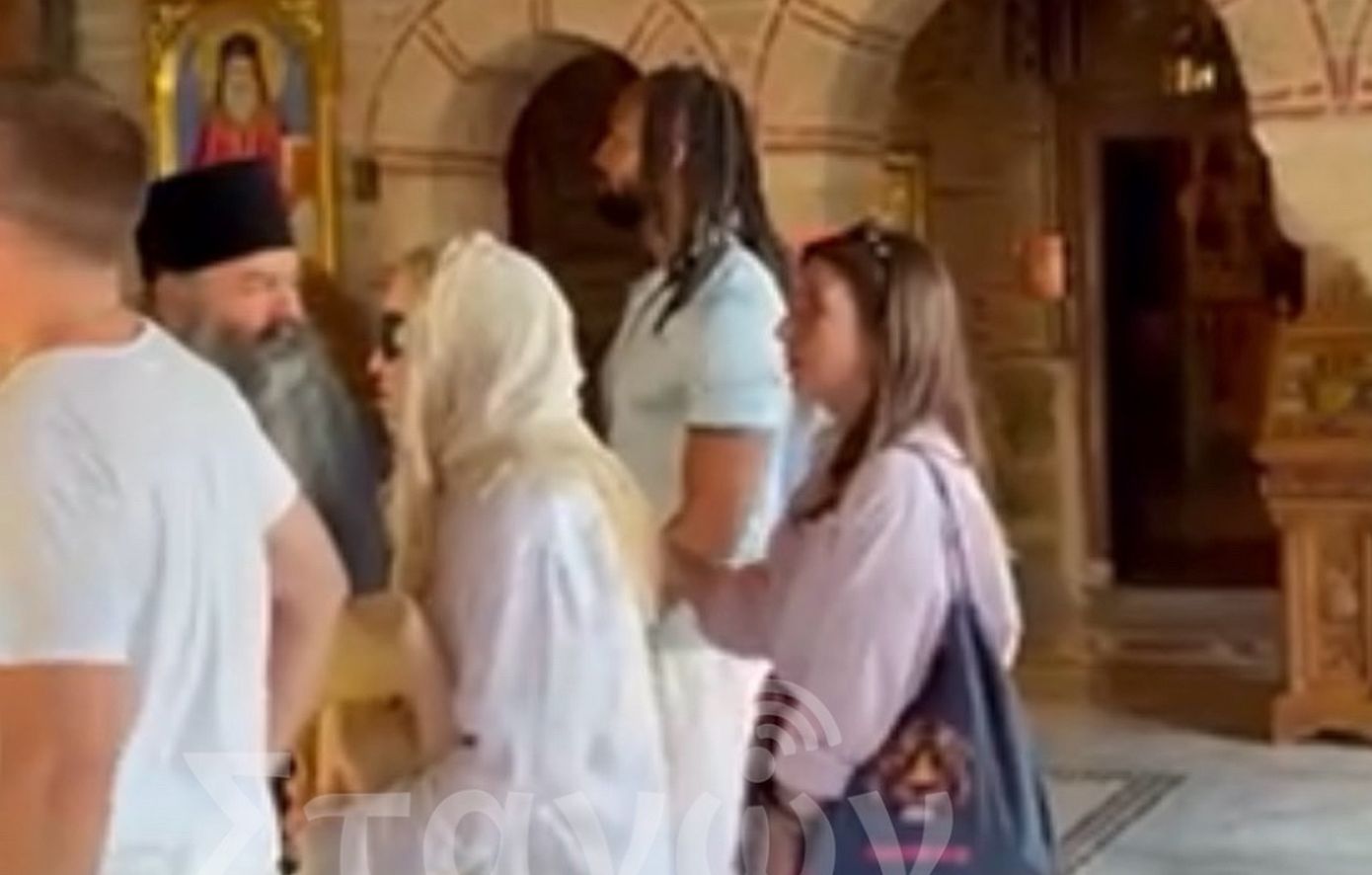 Μαντόνα στα Μετέωρα: Οι εικόνες από την Ιερά Μονή Βαρλαάμ