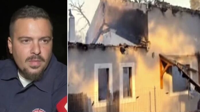 Εθελοντής πυροσβέστης έσωζε σπίτια και περιουσίες ανθρώπων ενώ η κατοικία του καιγόταν ολοσχερώς
