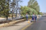 Χανιά: Διεκόπη η κυκλοφορία στον ΒΟΑΚ λόγω πυρκαγιάς