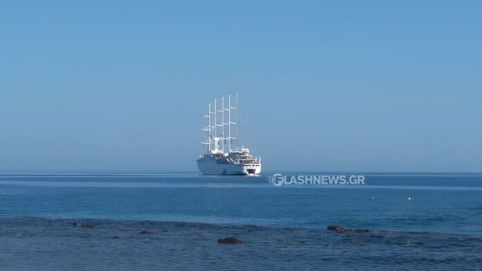 Το μεγαλύτερο ιστιοφόρο κρουαζιερόπλοιο του κόσμου στα Χανιά – φωτογραφίες