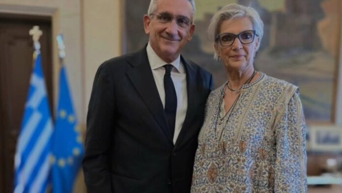Κως: Ο Γιώργος Χατζημάρκος συναντήθηκε με τη Μαίρη Τριανταφυλλοπούλου μετά την επανεκλογή της