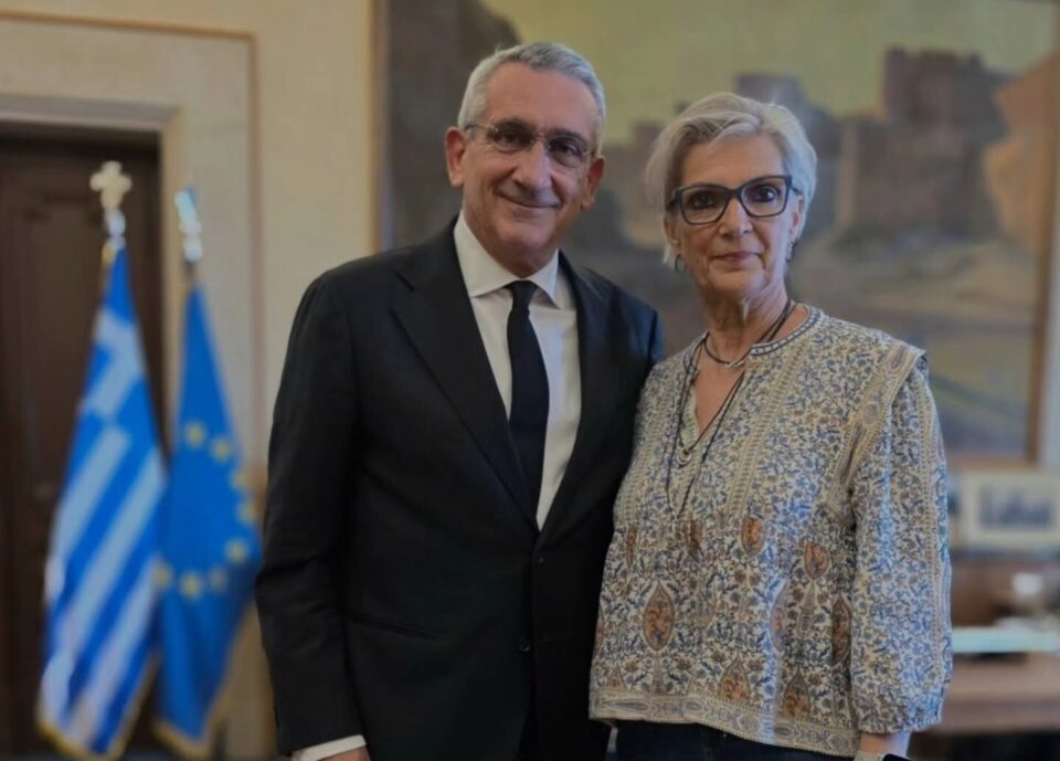 Κως: Ο Γιώργος Χατζημάρκος συναντήθηκε με τη Μαίρη Τριανταφυλλοπούλου μετά την επανεκλογή της