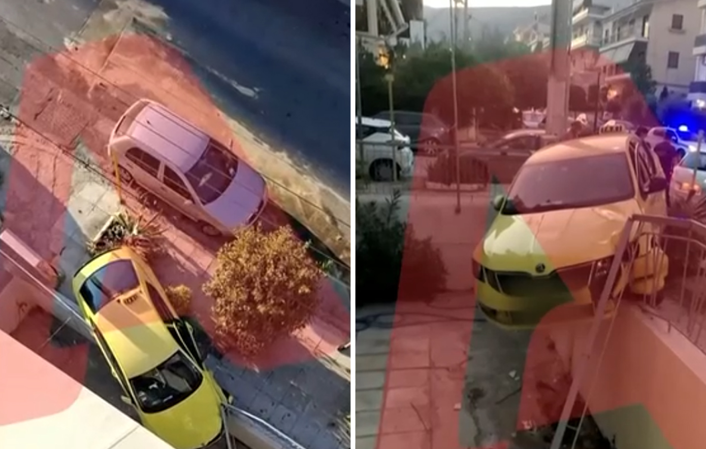 Ηλιούπολη: Κλεμμένο Ι.Χ. εμβόλισε ταξί και κατέληξε σε αυλή σπιτιού