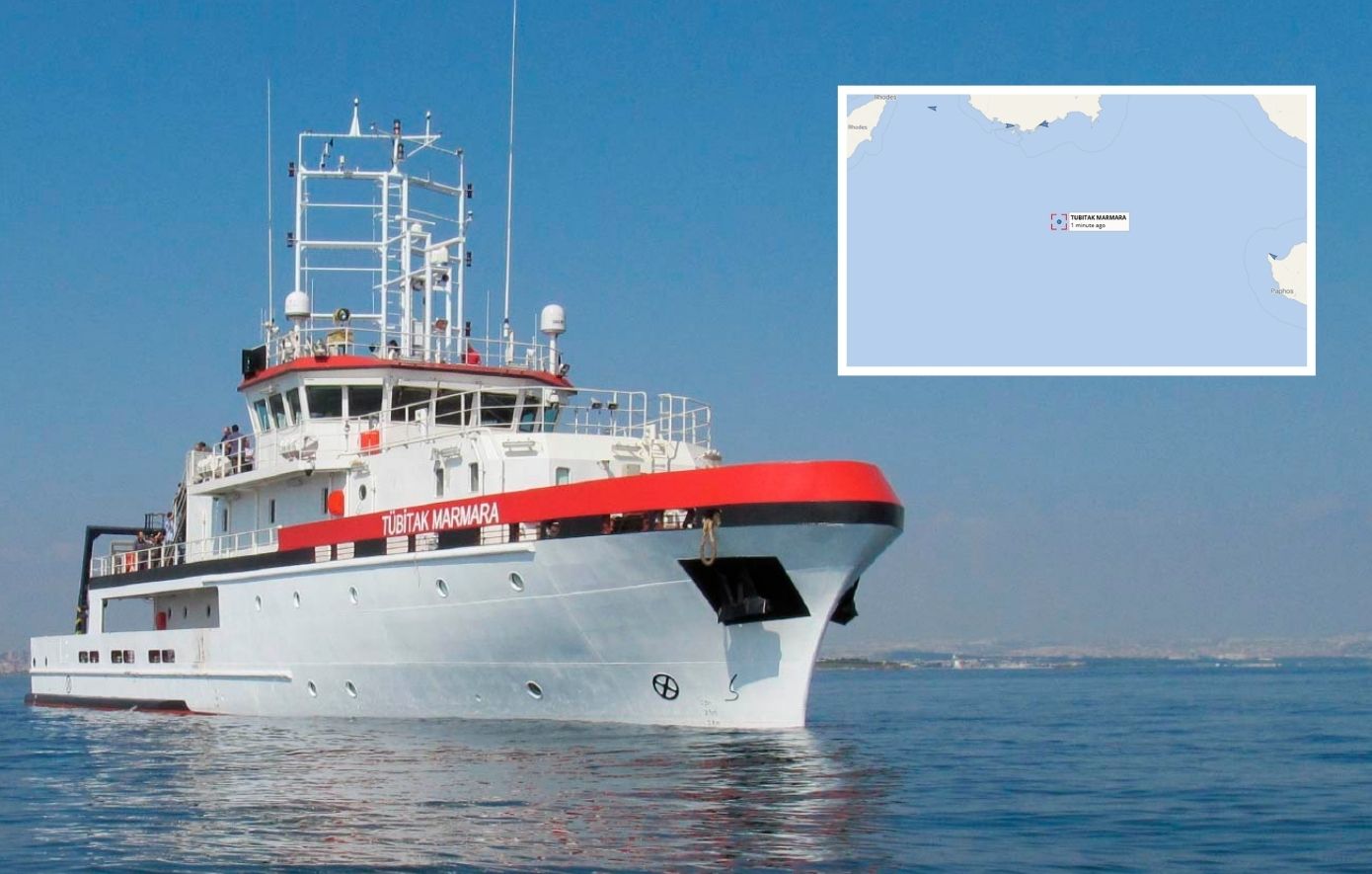 Καστελόριζο: Το τουρκικό ερευνητικό «TÜBİTAK Marmara» 50 ναυτικά μίλια από τη Μεγίστη μετά την παράνομη NAVTEX
