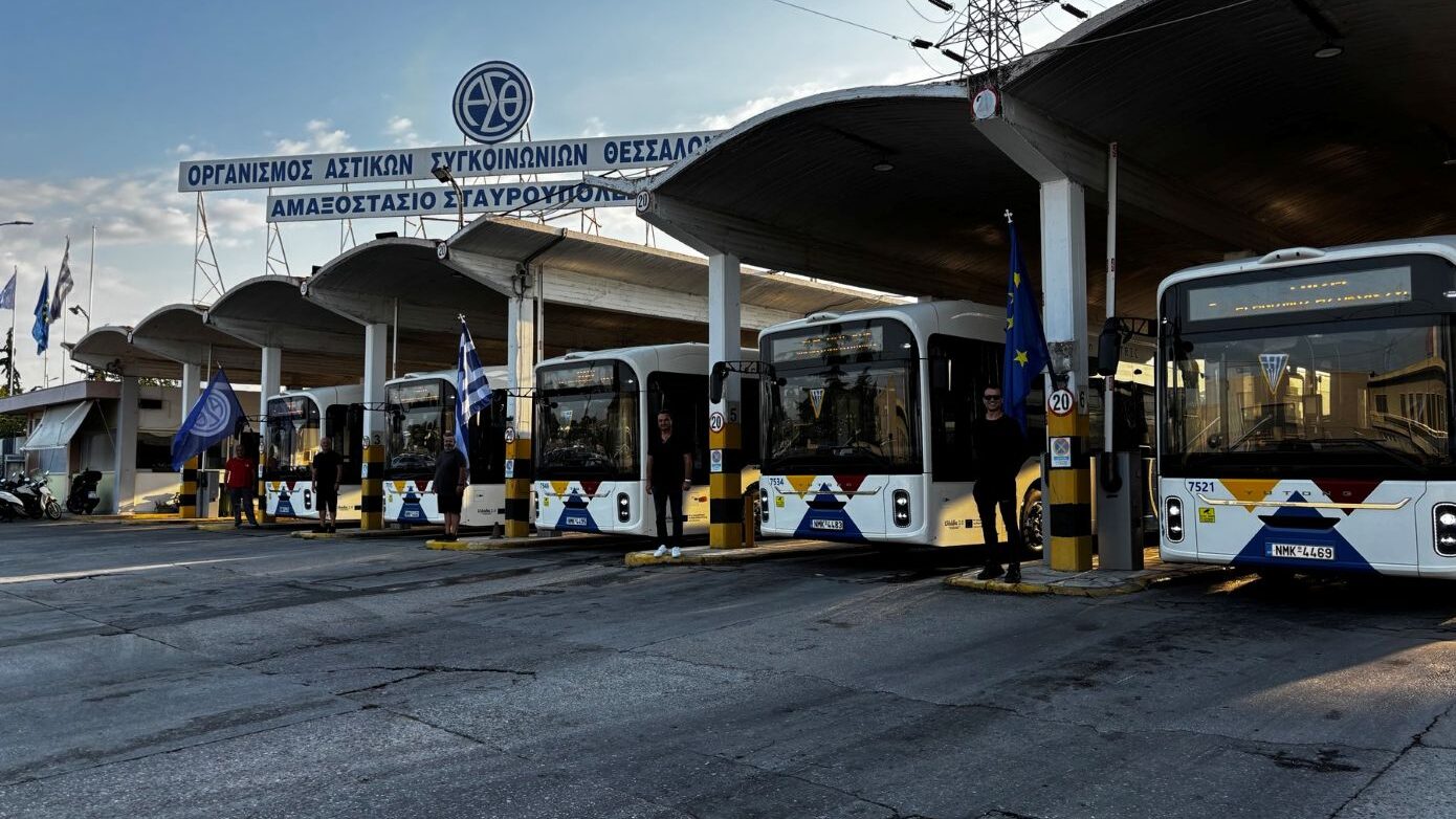 Τα 50 νέα ηλεκτρικά λεωφορεία του ΟΑΣΘ στους δρόμους της Θεσσαλονίκης