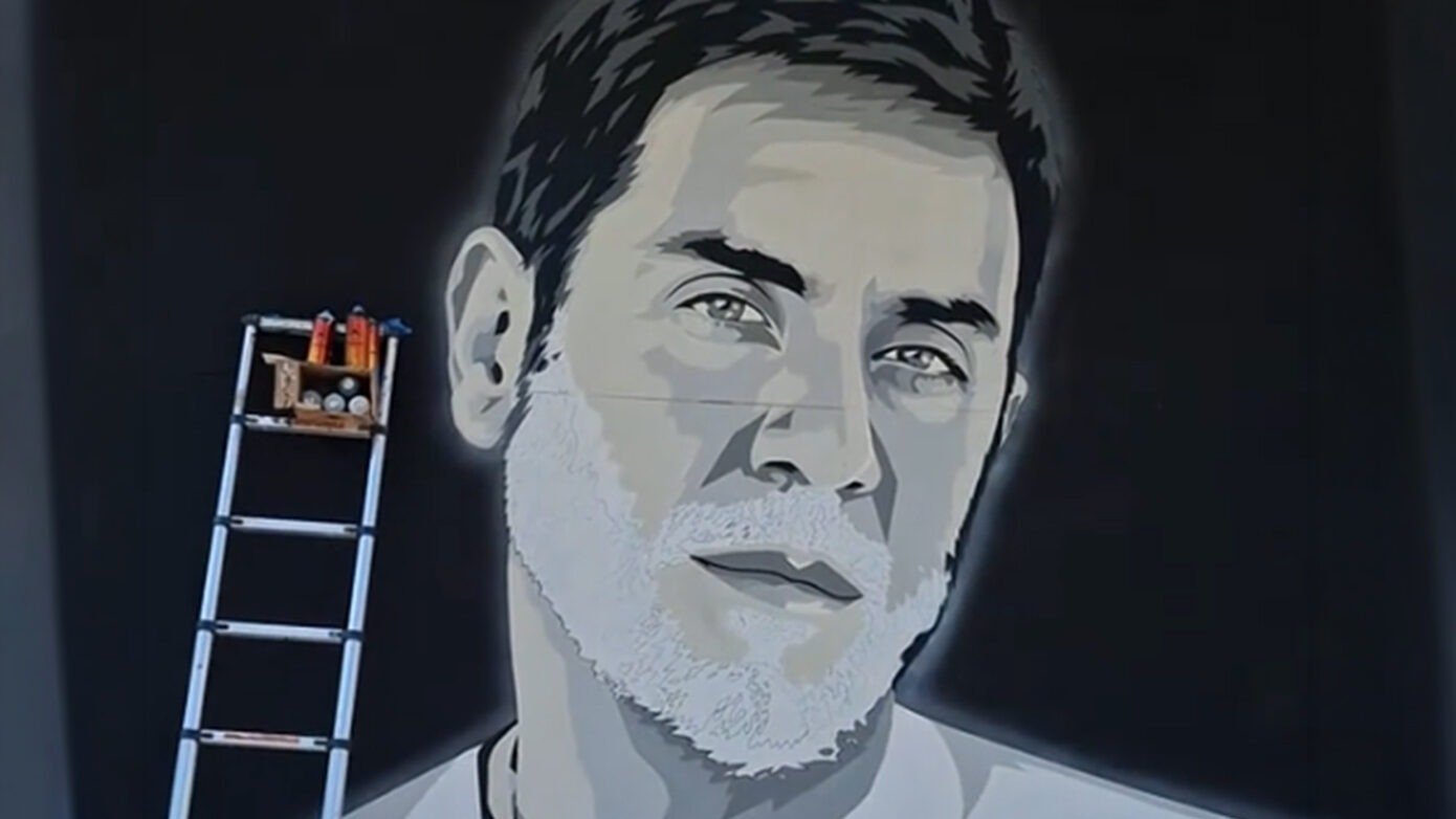 Mural για τον Γιώργο Μαζωνάκη από τον street artist Hayate στη Θεσσαλονίκη