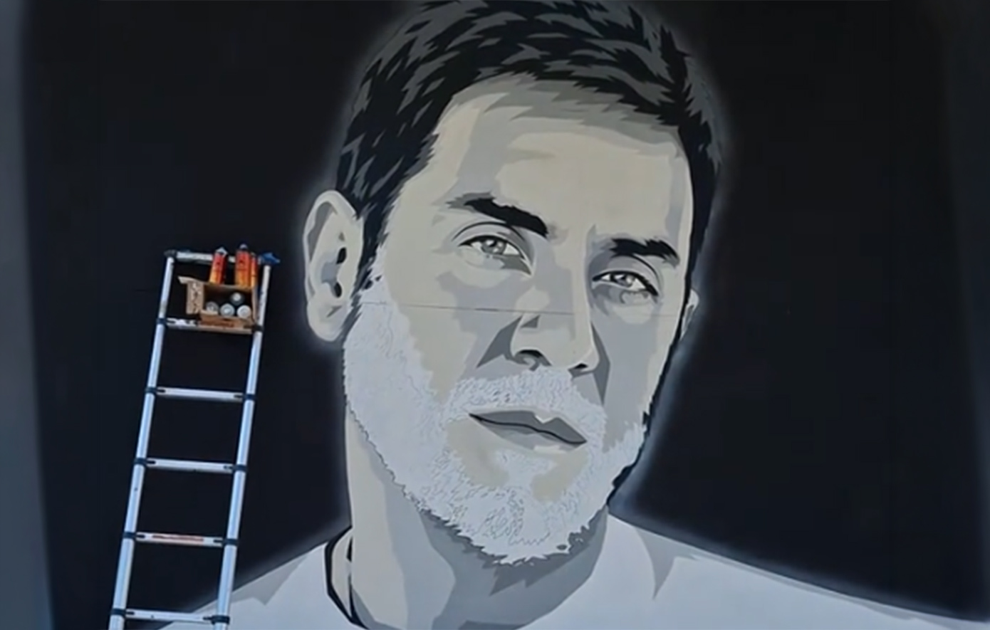 Mural για τον Γιώργο Μαζωνάκη από τον street artist Hayate στη Θεσσαλονίκη