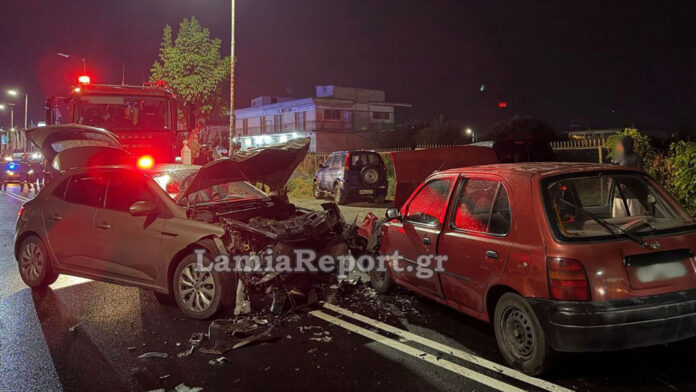 Λαμία: Νεκρός ο οδηγός που τραυματίστηκε χθες το βράδυ σε μετωπική σύγκρουση