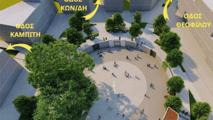 Νάουσα: Η ανάπλαση της πλατείας Καρατάσου μεταμορφώνει το κέντρο της πόλης