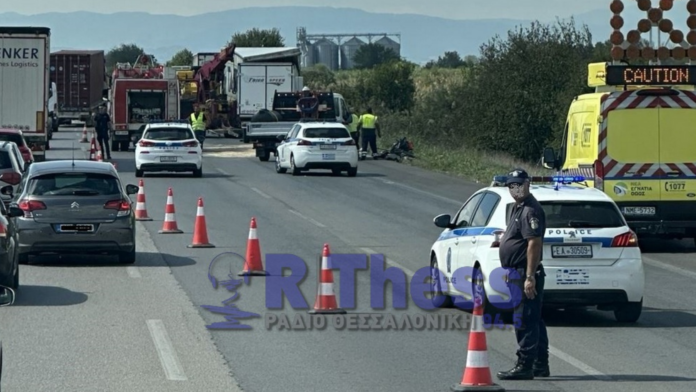 Εθνική Οδός Αθηνών – Θεσσαλονίκης: Νεκρός 36χρονος οδηγός φορτηγού σε σημείο με εργασίες ασφαλτόστρωσης