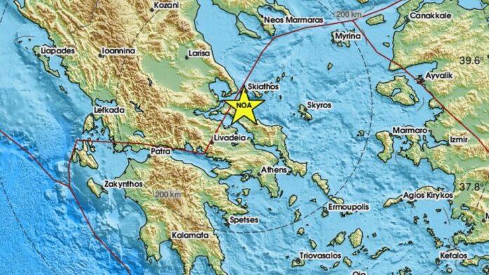 Σεισμός στην Εύβοια, έγινε αισθητός και στην Αττική