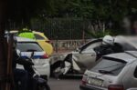 Τροχαίο στη Βασιλίσσης Σοφίας: ΙΧ προσέκρουσε σε κολόνα ηλεκτροφωτισμού