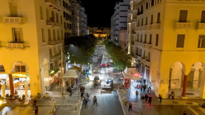 Θεσσαλονίκη: Συνεχίζονται οι ασφαλτοστρώσεις στο κέντρο – Ποιοι δρόμοι ακολουθούν τον Νοέμβριο