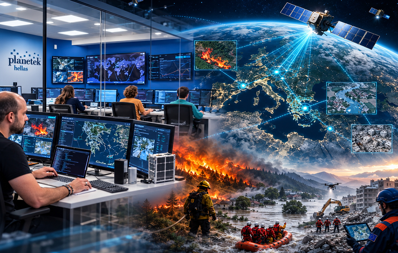 Planetek Hellas: Νέο έργο της ESA με δορυφόρους για πυρκαγιές και πλημμύρες