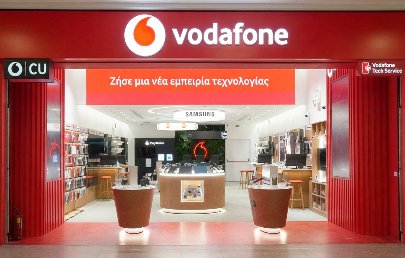 Vodafone Ελλάδας: Νέο κατάστημα στο The Mall Athens