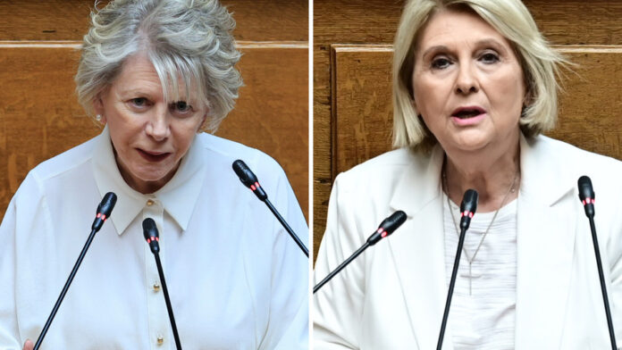Σοφία Βούλτεψη και Έλενα Ακρίτα σε σφοδρή αντιπαράθεση: «Δεν θα μου μιλάτε εμένα για χούντα εσείς»