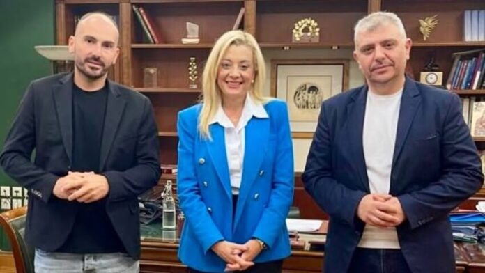 Ο δήμαρχος Αλμωπίας συναντήθηκε με την πρόεδρο του Ταμείου Παρακαταθηκών και Δανείων