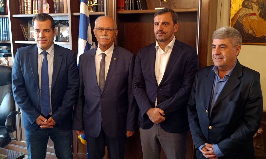 Πύργος: Ο Θάνος Πλεύρης επιβεβαίωσε τη γόνιμη συνεργασία στη συνάντηση με τον Στάθη Καννή