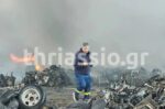Ασπρόπυργος: Μεγάλη φωτιά σε εργοστάσιο ανακύκλωσης – Αναφορές για εκρήξεις