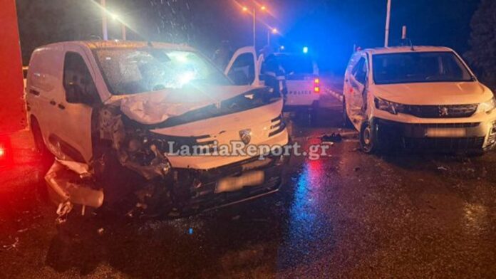 Λαμία: Σοβαρό τροχαίο με σύγκρουση δύο αυτοκινήτων – Ένας τραυματίας στο νοσοκομείο