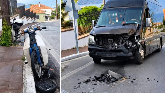 Μυτιλήνη: Σκοτώθηκε 48χρονος οδηγός δικύκλου σε σύγκρουση με τουριστικό βαν