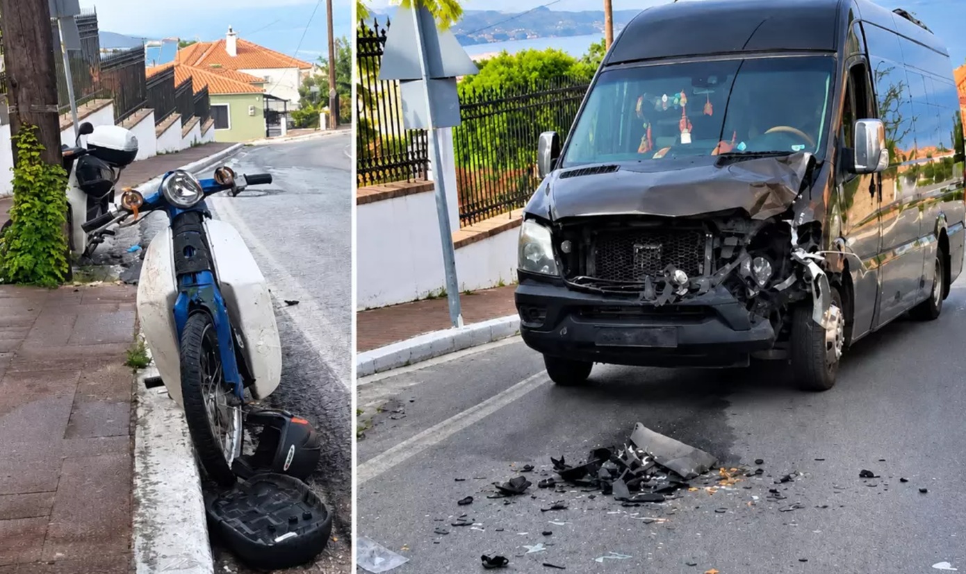 Μυτιλήνη: Σκοτώθηκε 48χρονος οδηγός δικύκλου σε σύγκρουση με τουριστικό βαν