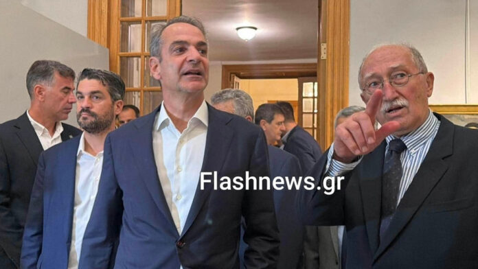 Χανιά: Ο Κυριάκος Μητσοτάκης σε εκδήλωση προς τιμήν του Μίνου Ζομπανάκη