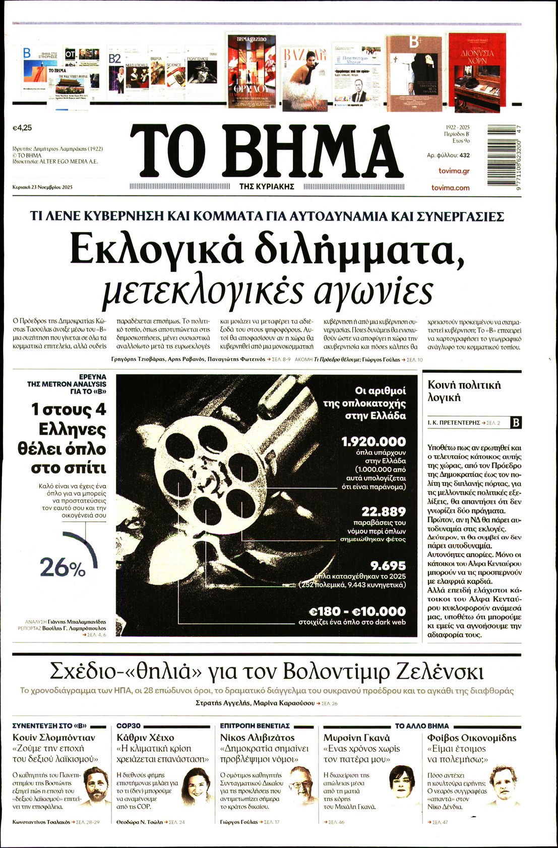 ΤΟ ΒΗΜΑ ΤΗΣ ΚΥΡΙΑΚΗΣ