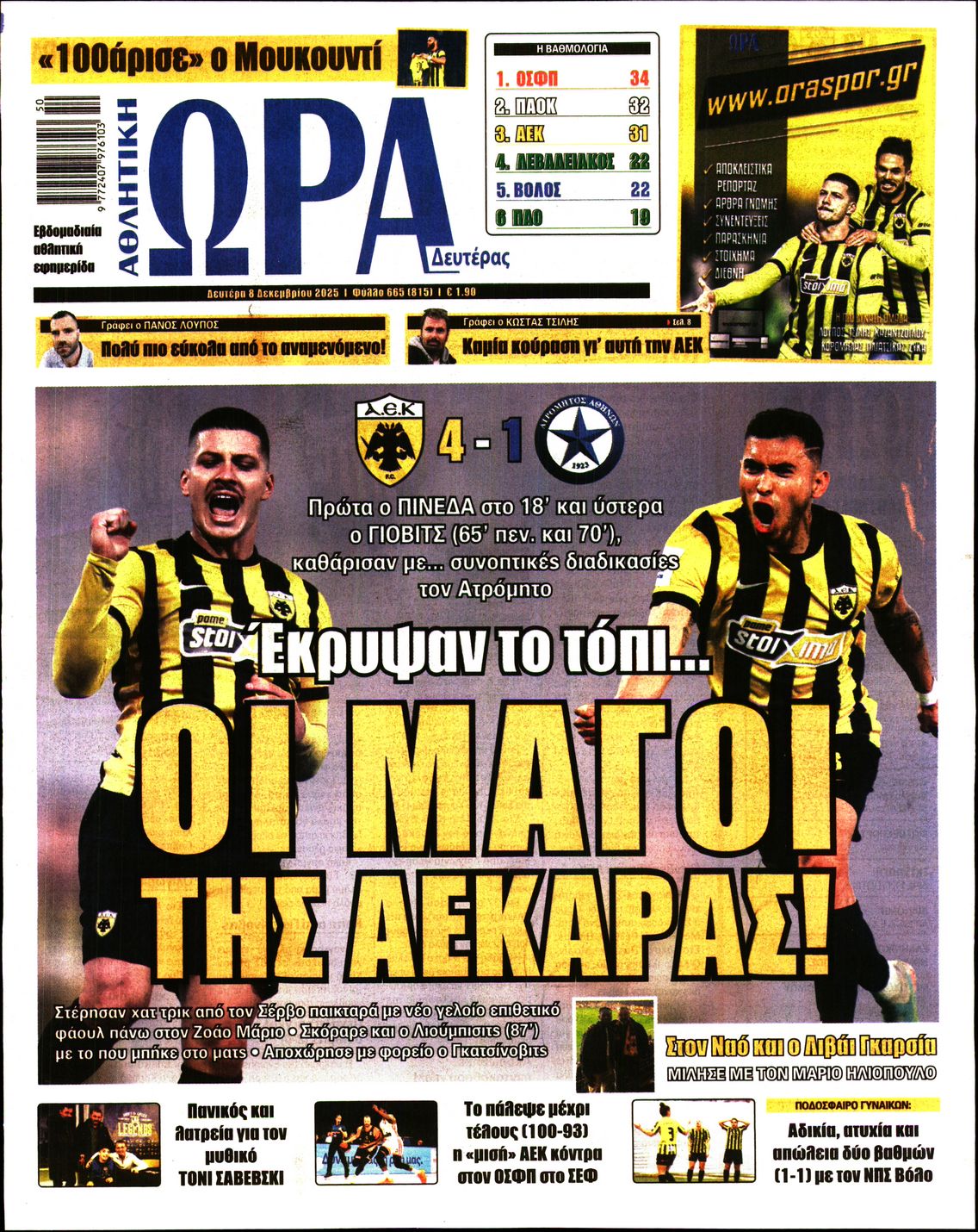 ΩΡΑ ΤΩΝ ΣΠΟΡ