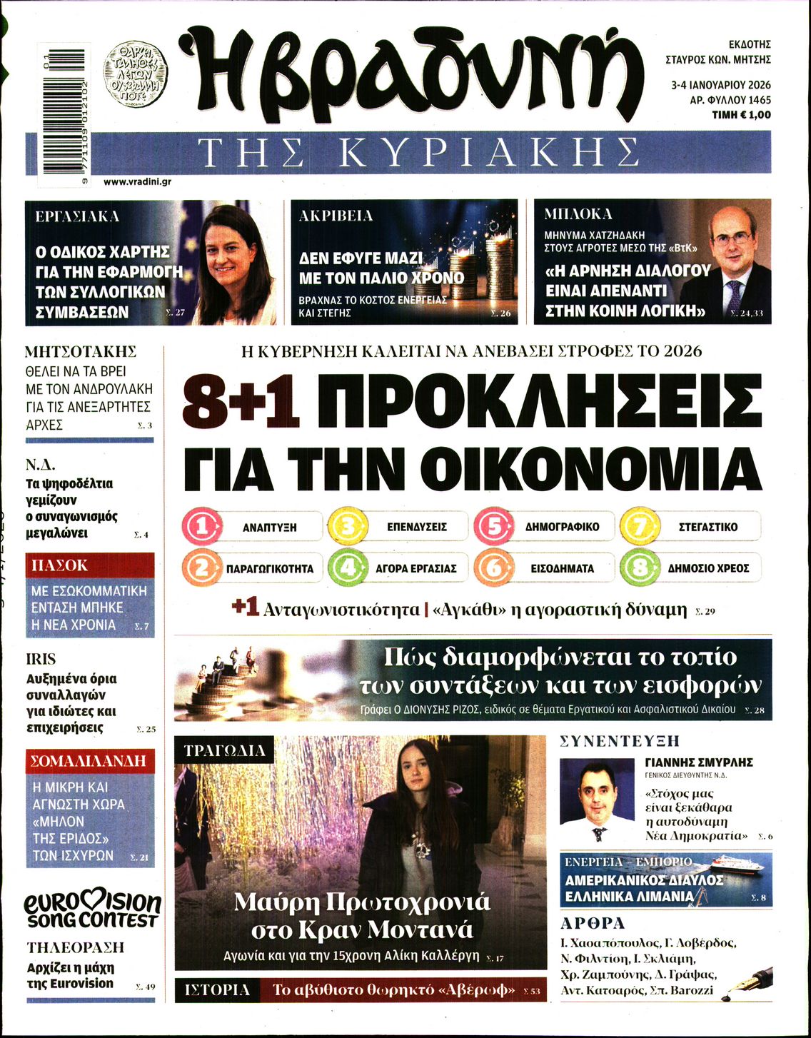 ΒΡΑΔΥΝΗ ΤΗΣ ΚΥΡΙΑΚΗΣ