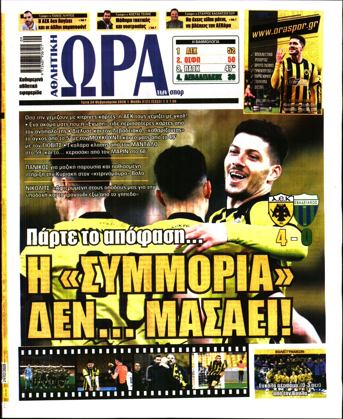 ΩΡΑ ΤΩΝ ΣΠΟΡ