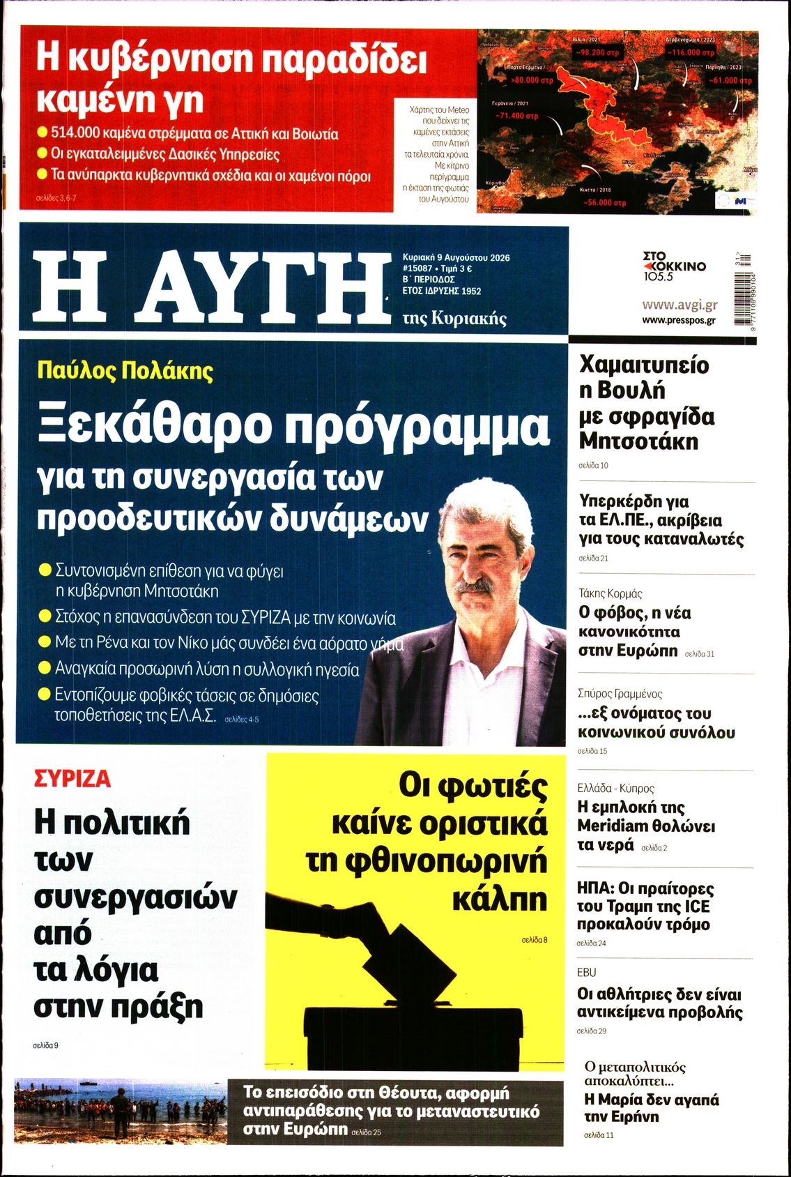 ΑΥΓΗ ΤΗΣ ΚΥΡΙΑΚΗΣ